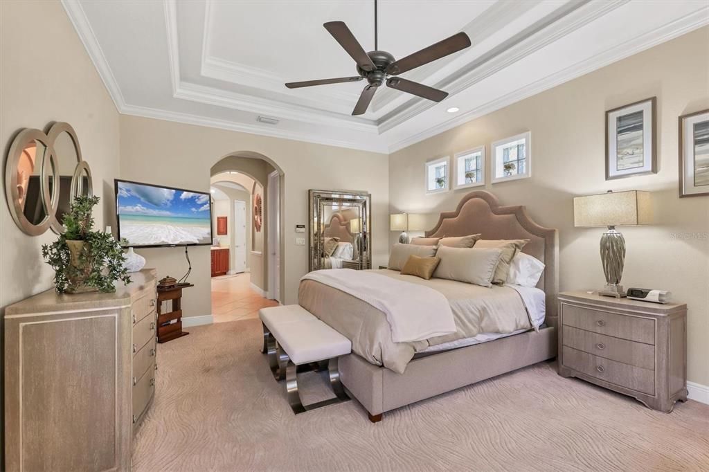 Bedroom, Interior, Recessed Lighting