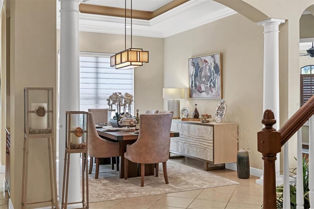 Dining room, Interior, Pendant Lights