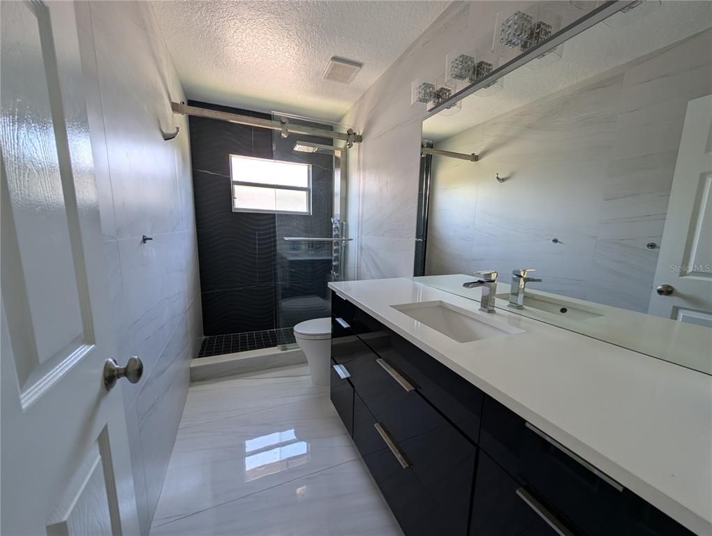 Bathroom, Dual Sink Vanities, Glass Shower, Interior