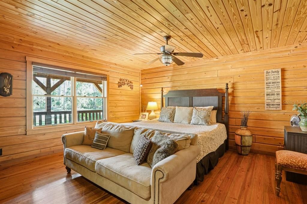 Bedroom, Interior, Wooden Ceilings, Wood Texture Flooring, Wooden Walls