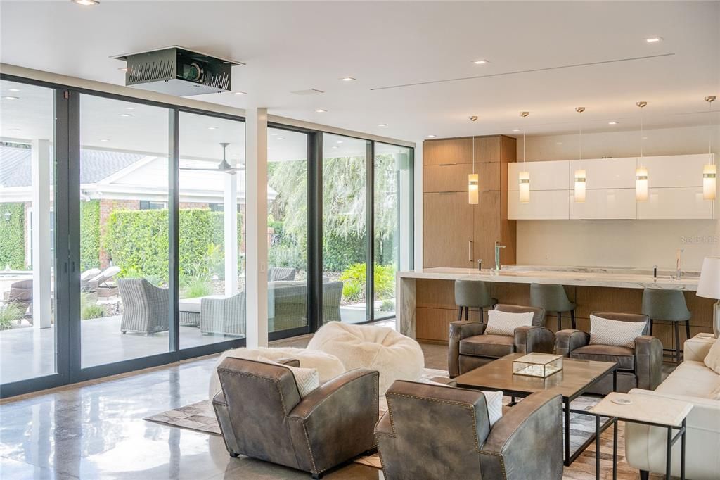 Interior, Kitchen, Living room, Pendant Lights, Recessed Lighting