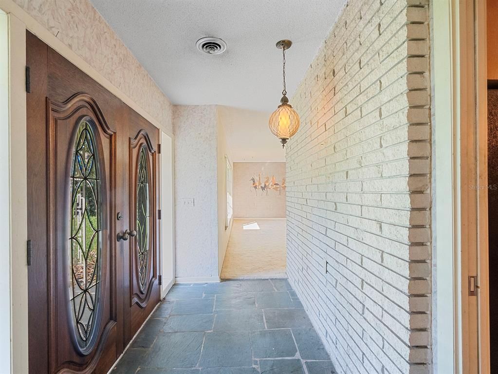 Interior, Pendant Lights, Stone Walls