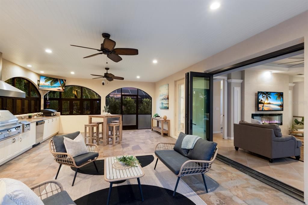 Interior, Living room, Recessed Lighting