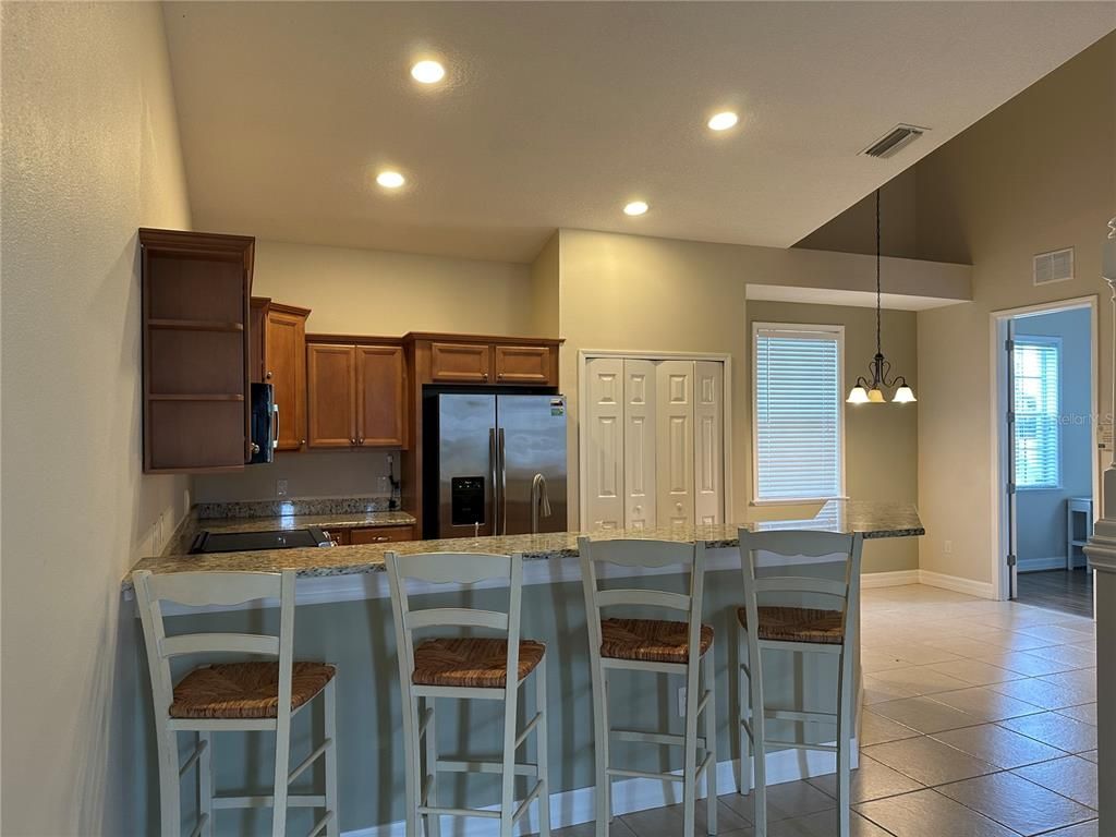 Interior, Kitchen, Pendant Lights, Recessed Lighting, Stainless Steel Appliances