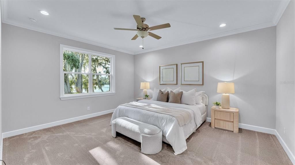 Bedroom, Interior, Recessed Lighting
