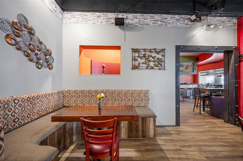 Dining room, Interior, Wood Texture Flooring
