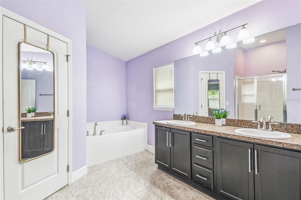 Bathroom, Dual Sink Vanities, Glass Shower, Interior