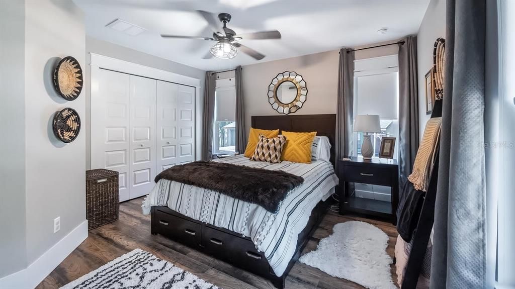 Bedroom, Interior, Wood Texture Flooring
