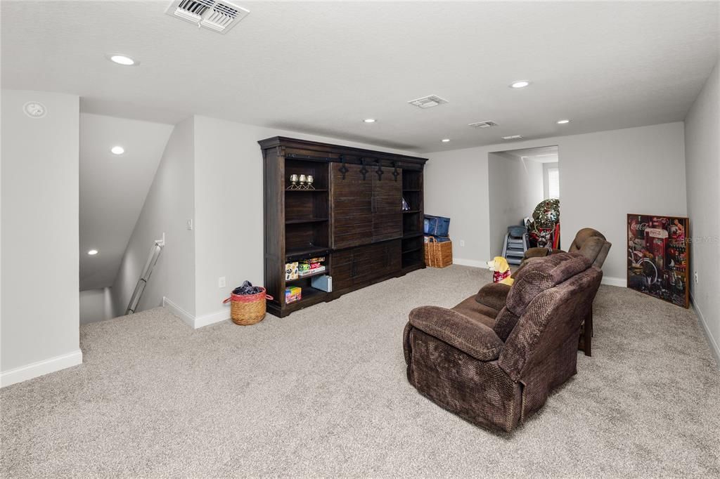 Interior, Living room, Recessed Lighting