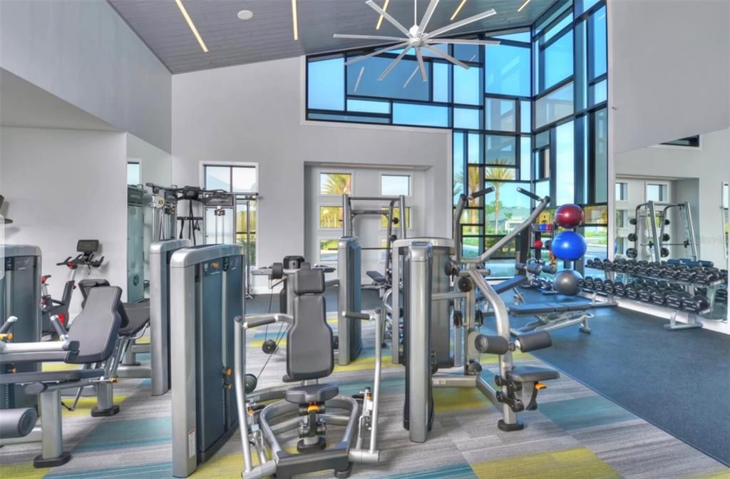 Fitness Equipment, Gym, Interior