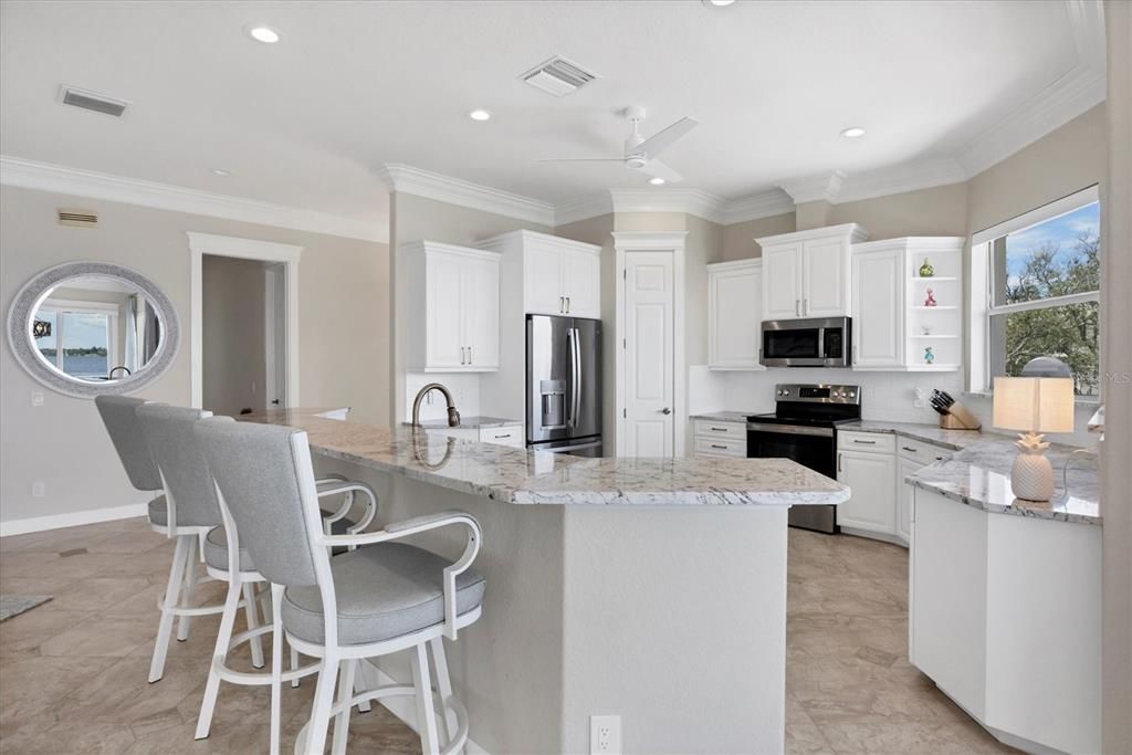 Interior, Kitchen, Recessed Lighting, Stainless Steel Appliances