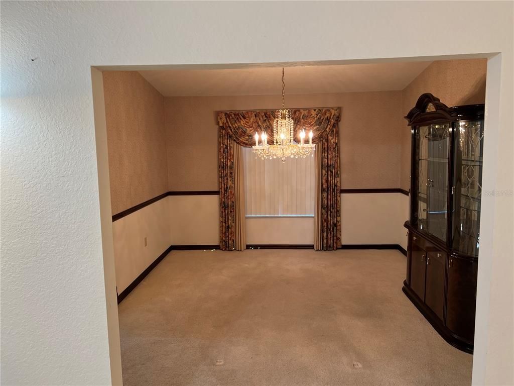 Chandelier, Empty room, Interior
