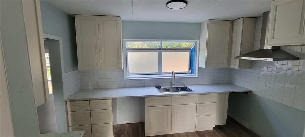 Interior, Kitchen, Wood Texture Flooring