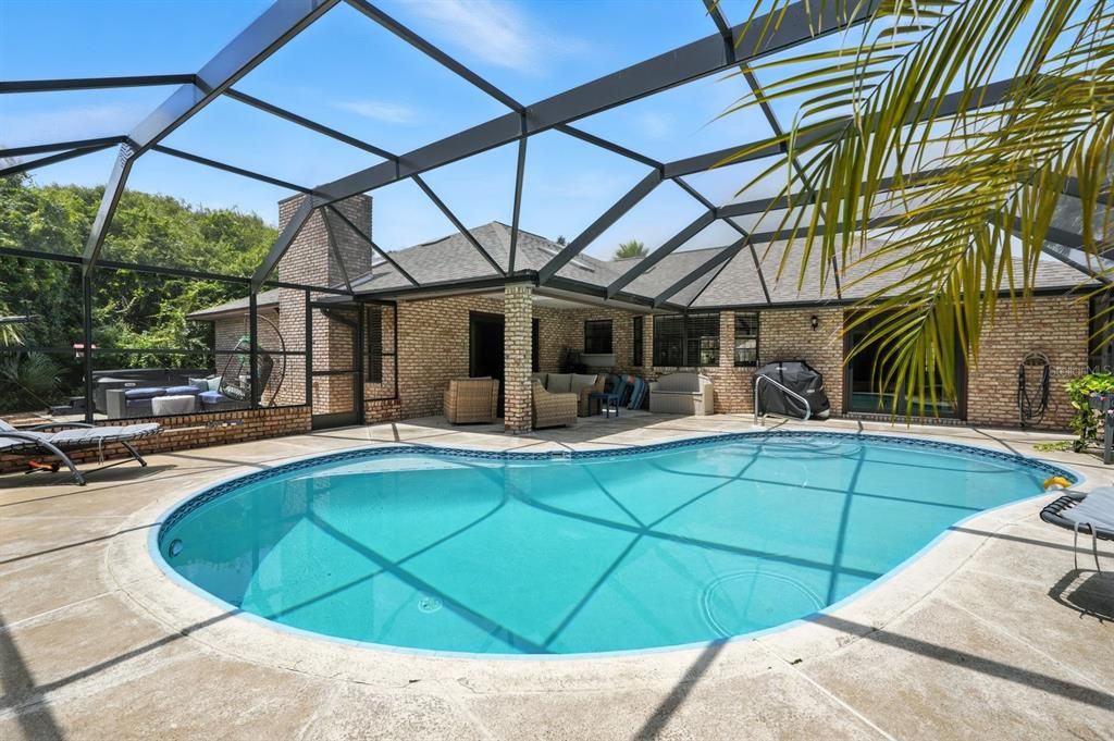 Glass Ceilings, Interior, Pool, Stone Walls, Sun Room