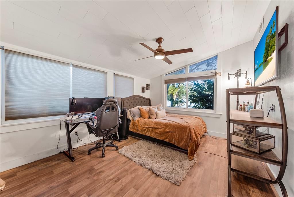 Bedroom, Home Office, Interior, Wood Texture Flooring