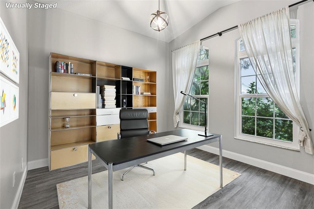 Home Office, Interior, Wood Texture Flooring