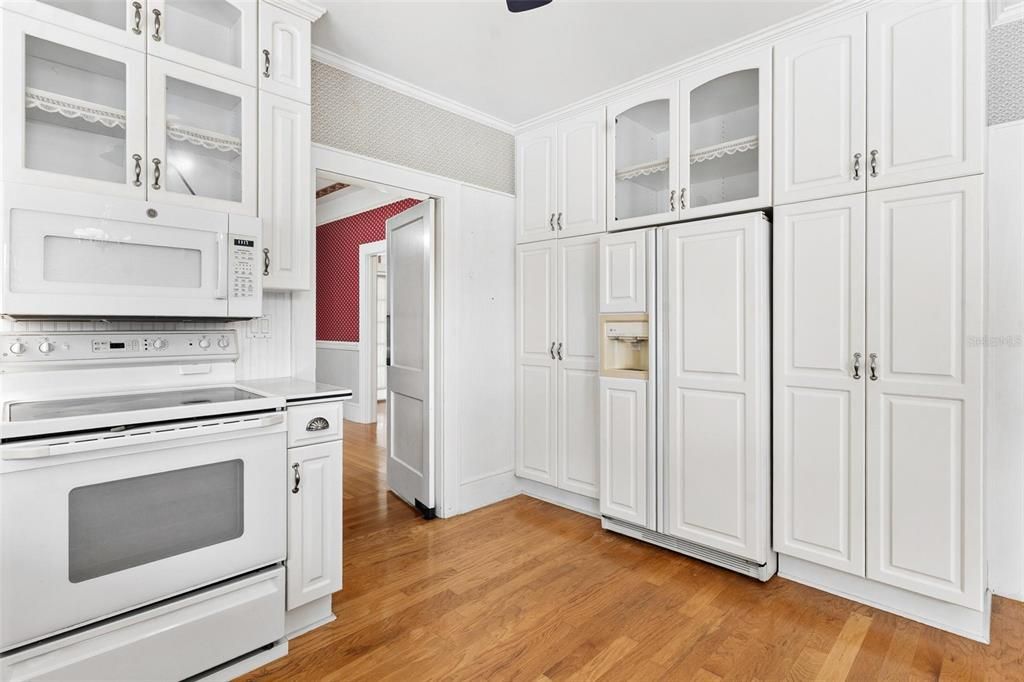 Interior, Kitchen, Wood Texture Flooring