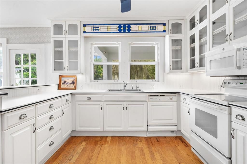 Interior, Kitchen, Wood Texture Flooring