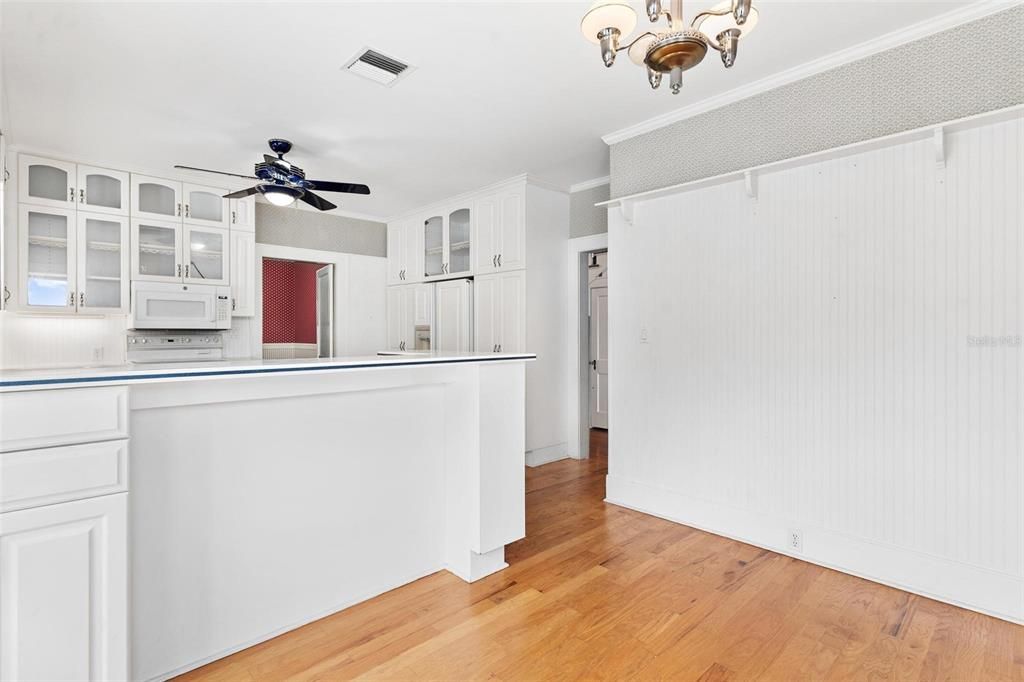 Interior, Kitchen, Wood Texture Flooring