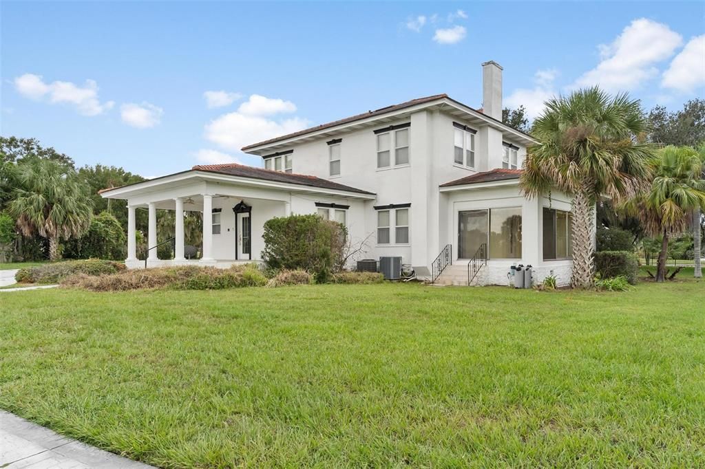 Backyard, Exterior, Facade, Mediterranean