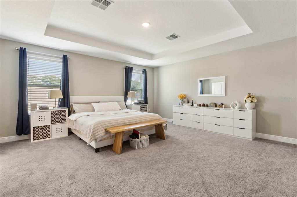 Bedroom, Interior, Recessed Lighting