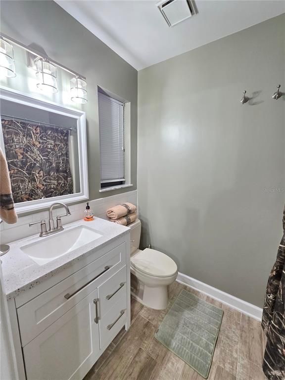 Bathroom, Interior, Wood Texture Flooring