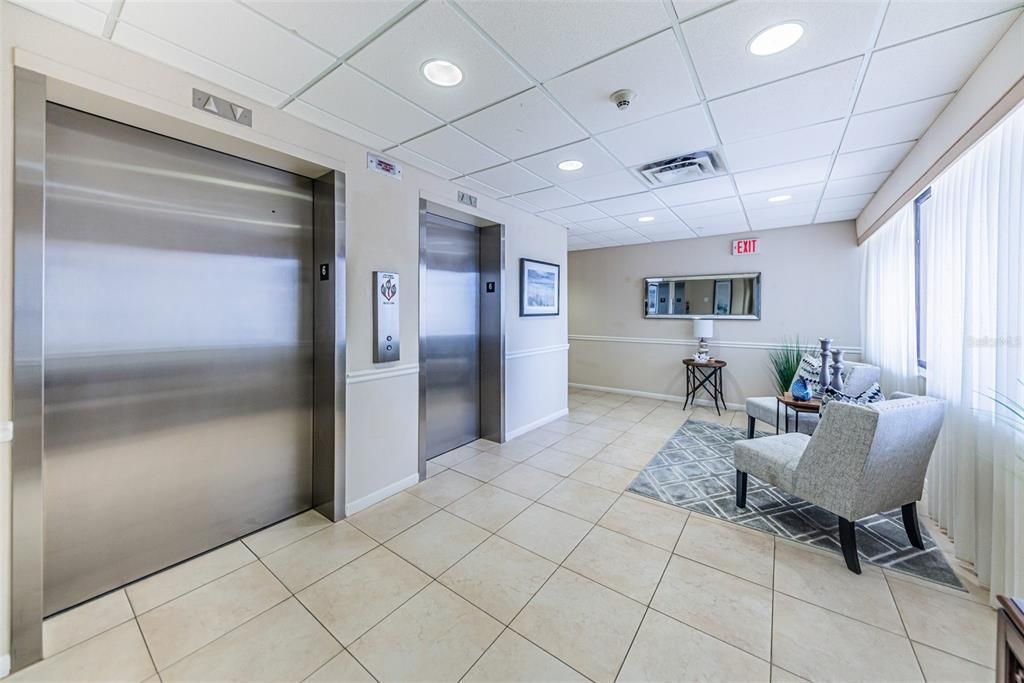 Elevator, Interior, Recessed Lighting