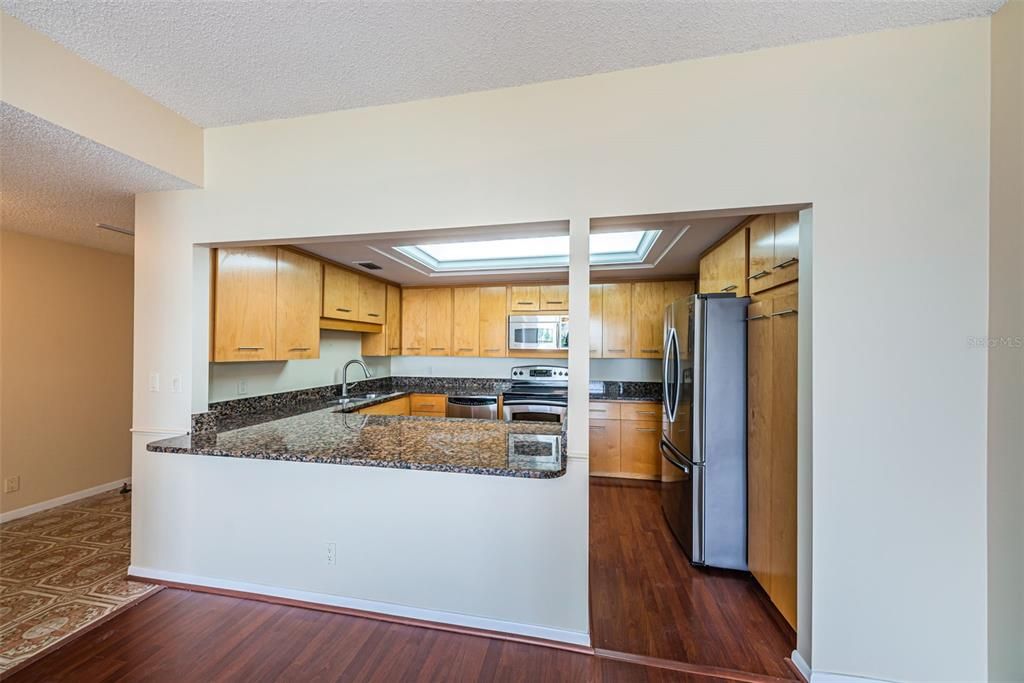 Interior, Kitchen, Wood Texture Flooring