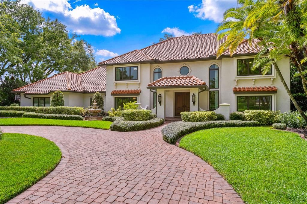 Backyard, Exterior, Facade, Mediterranean