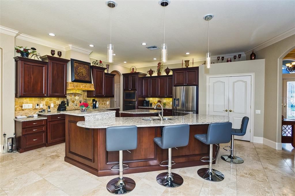 Interior, Kitchen, Pendant Lights, Recessed Lighting, Stainless Steel Appliances