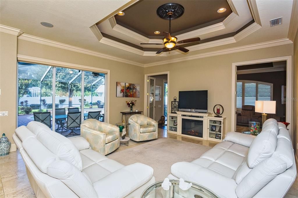 Interior, Living room, Recessed Lighting