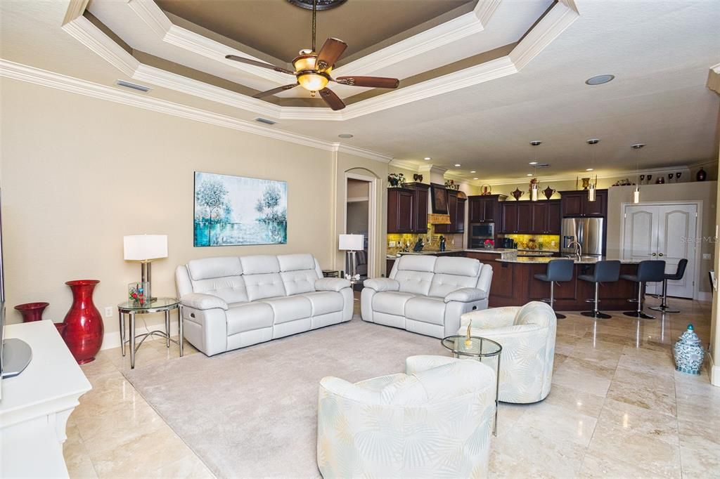 Interior, Kitchen, Living room, Recessed Lighting, Stainless Steel Appliances