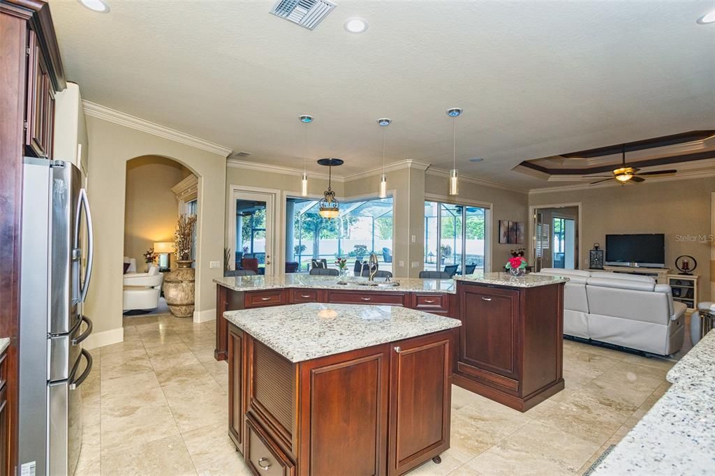 Interior, Kitchen, Living room, Pendant Lights, Recessed Lighting