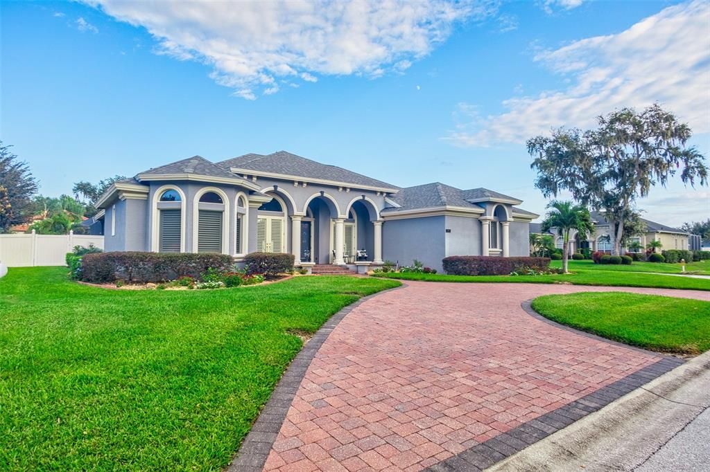 Backyard, Exterior, Facade, Mediterranean