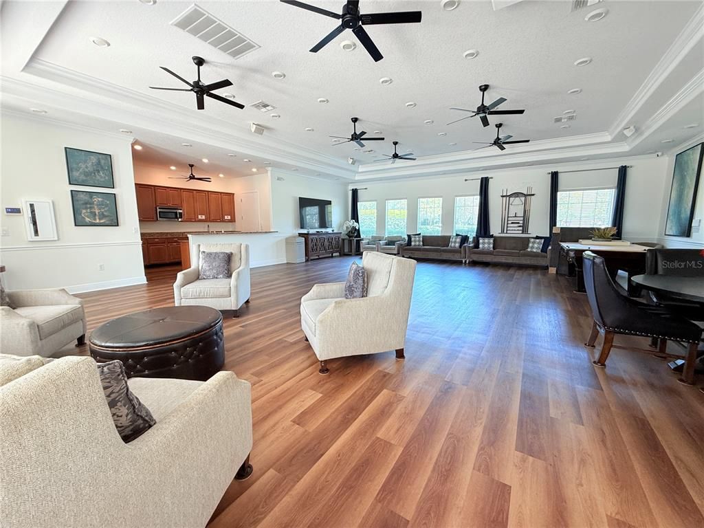 Interior, Kitchen, Living room, Recessed Lighting, Wood Texture Flooring