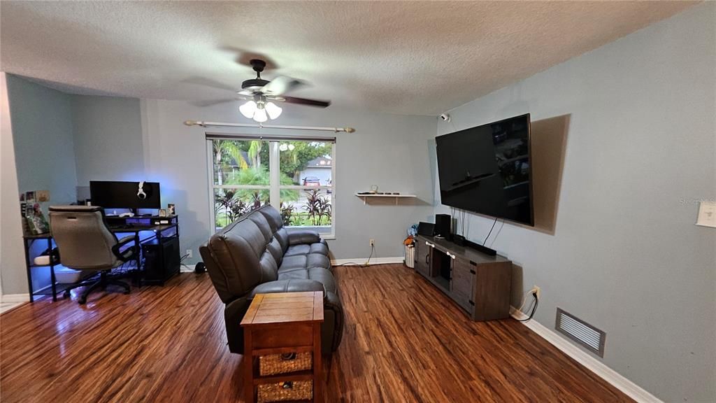 Home Office, Interior, Wood Texture Flooring