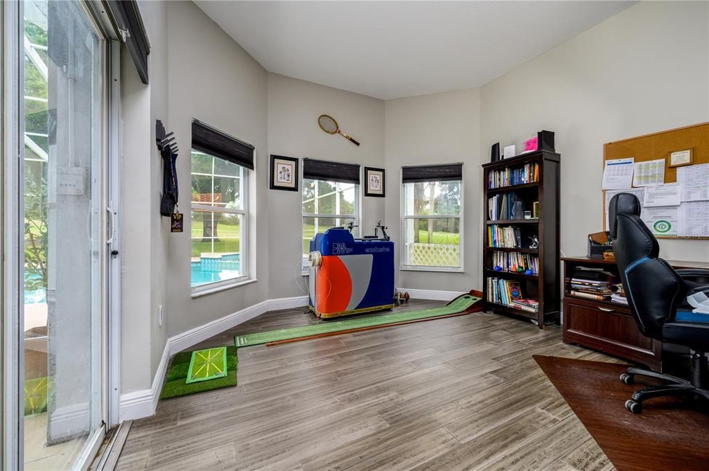 Home Office, Interior, Wood Texture Flooring