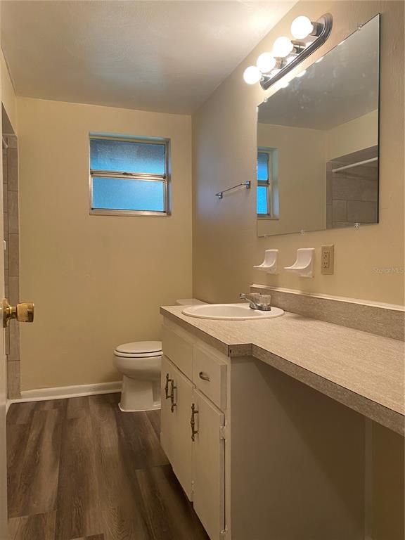 Bathroom, Interior, Wood Texture Flooring
