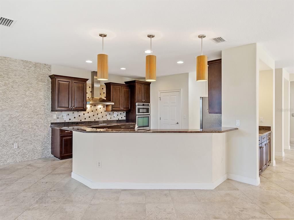 Interior, Kitchen, Pendant Lights, Recessed Lighting, Stainless Steel Appliances
