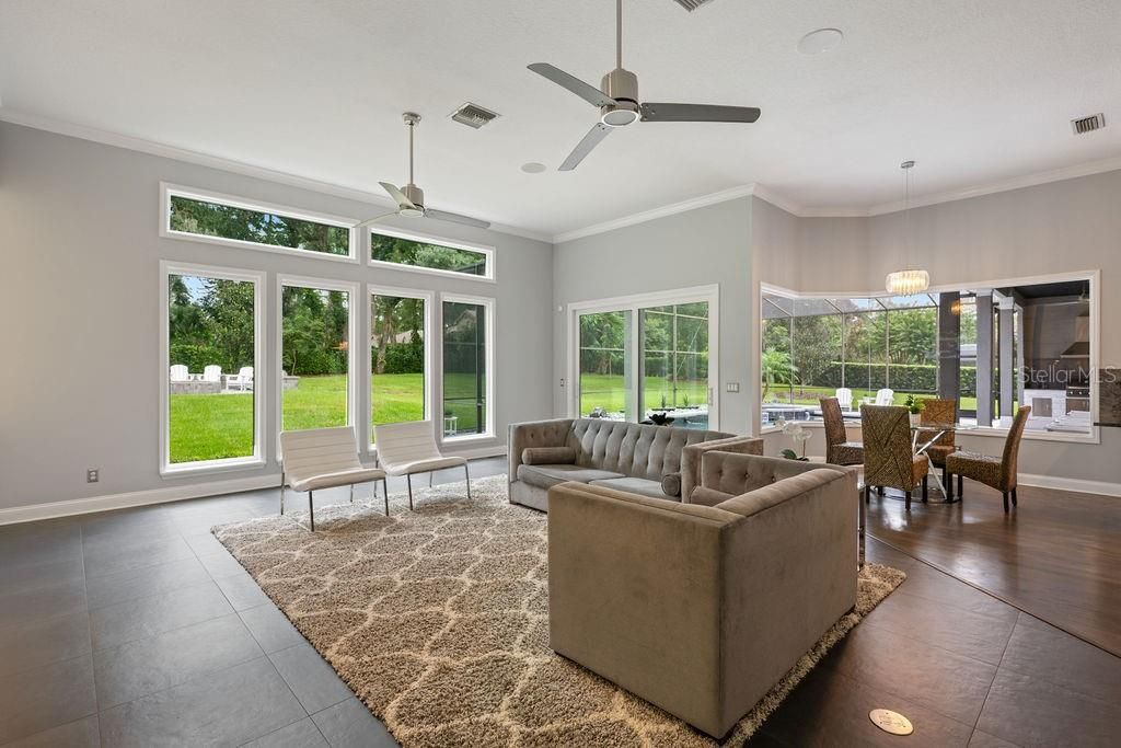 Dining room, Interior, Living room, Pendant Lights, Sun Room