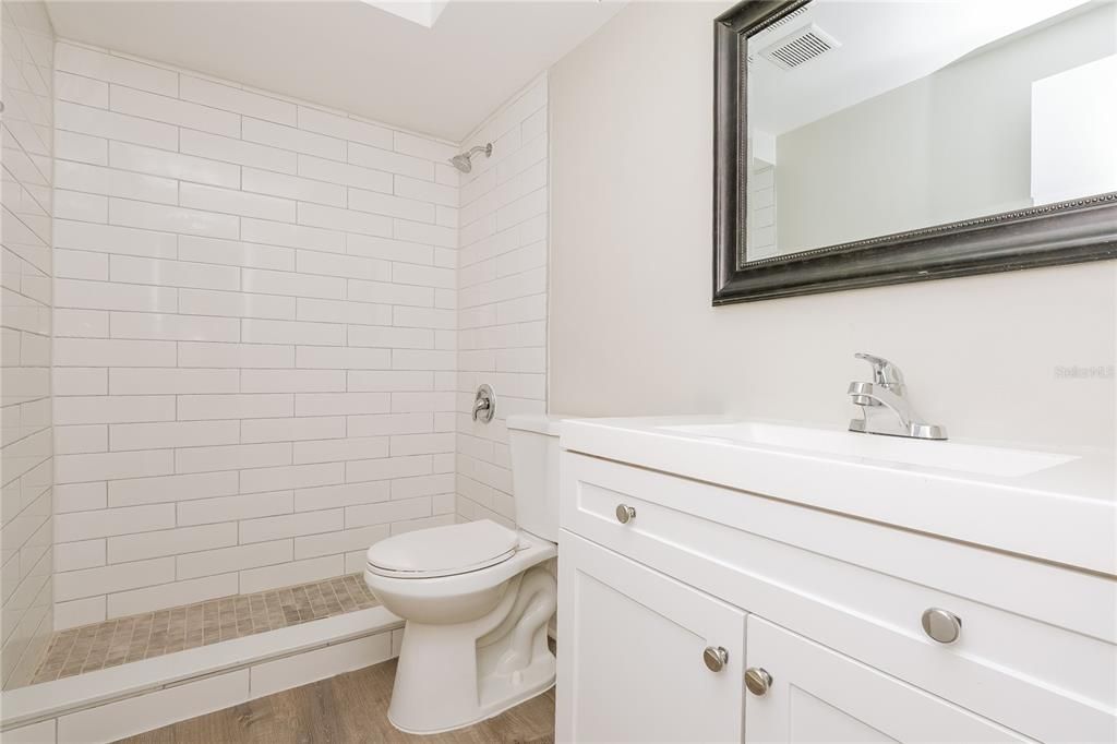 Bathroom, Interior, Wood Texture Flooring