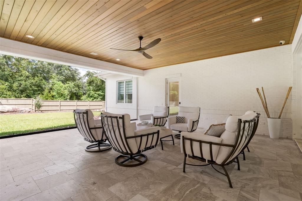 Exterior, Recessed Lighting, Wooden Ceilings
