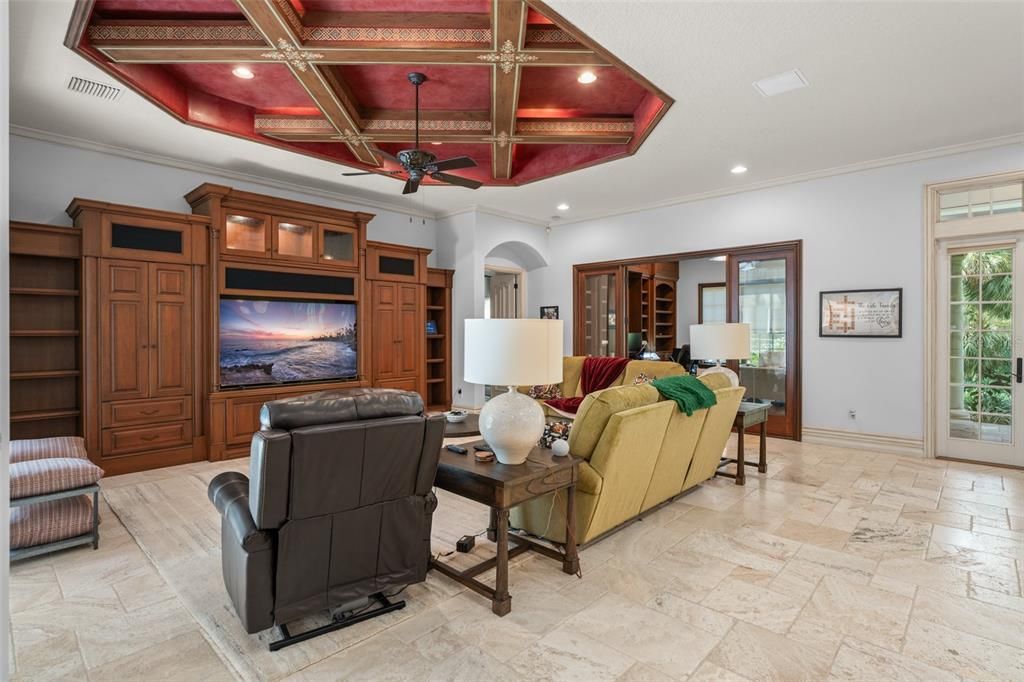 Interior, Living room, Recessed Lighting
