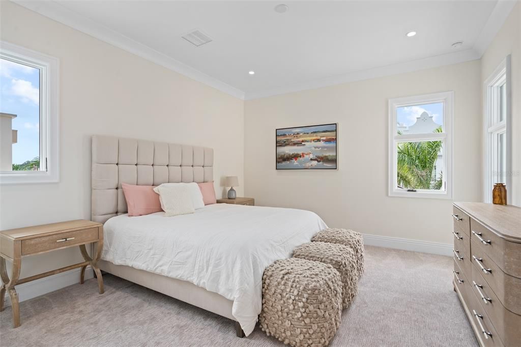 Bedroom, Interior, Recessed Lighting