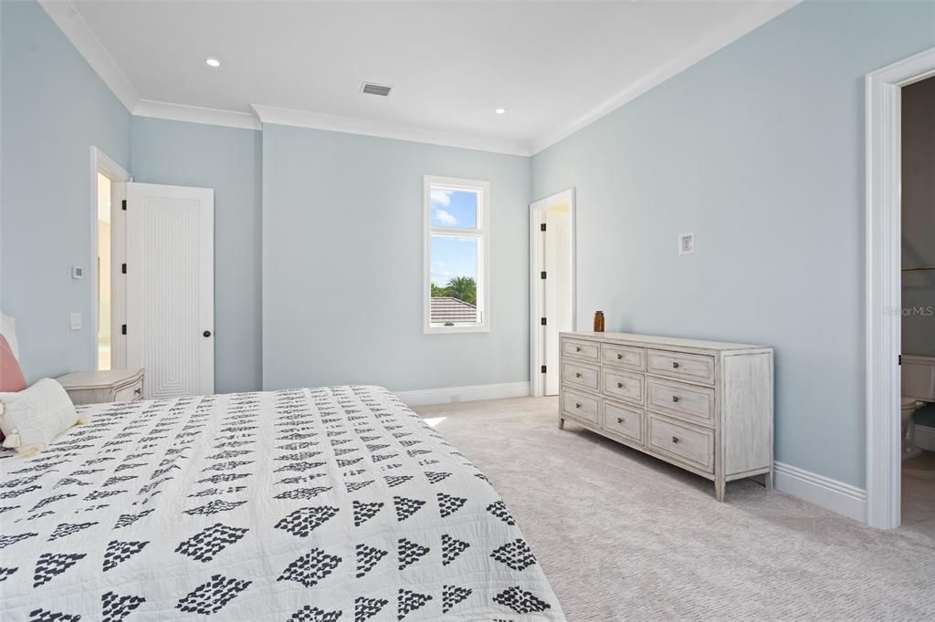 Bedroom, Interior, Recessed Lighting