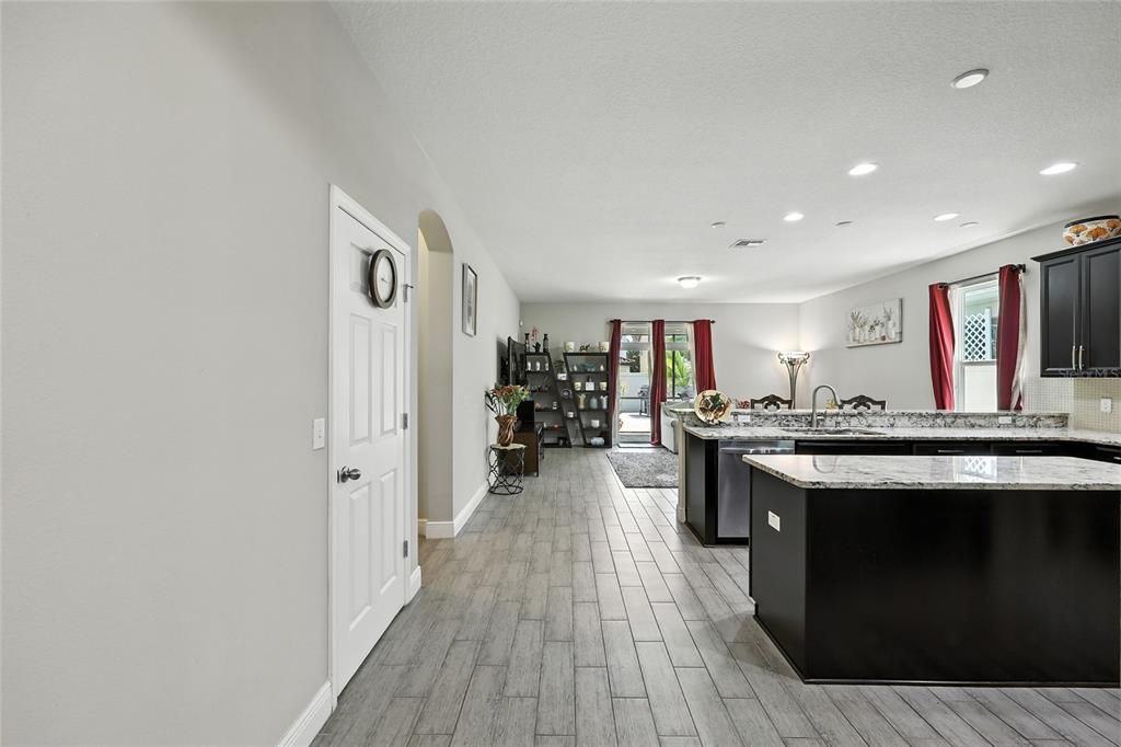 Interior, Recessed Lighting, Wood Texture Flooring