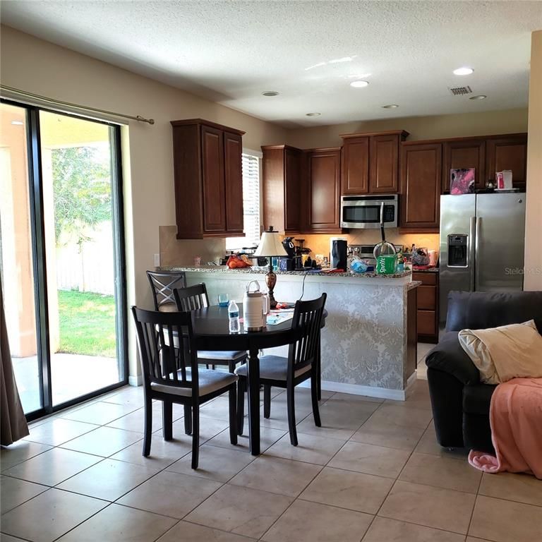 Dining room, Interior, Kitchen, Recessed Lighting, Stainless Steel Appliances