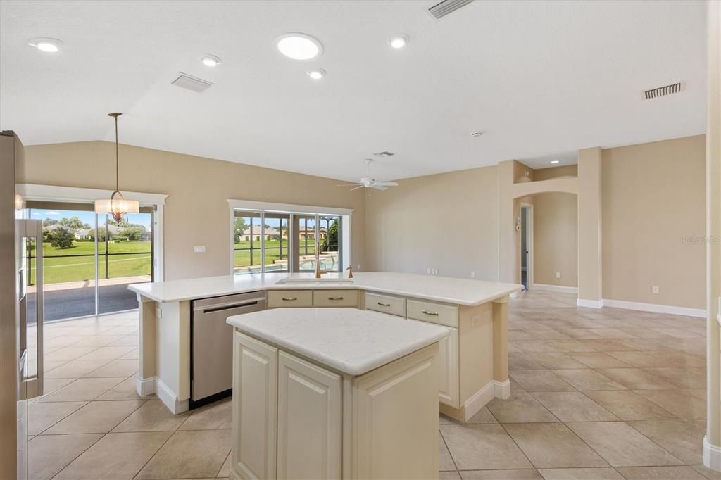 Interior, Kitchen, Pendant Lights, Recessed Lighting