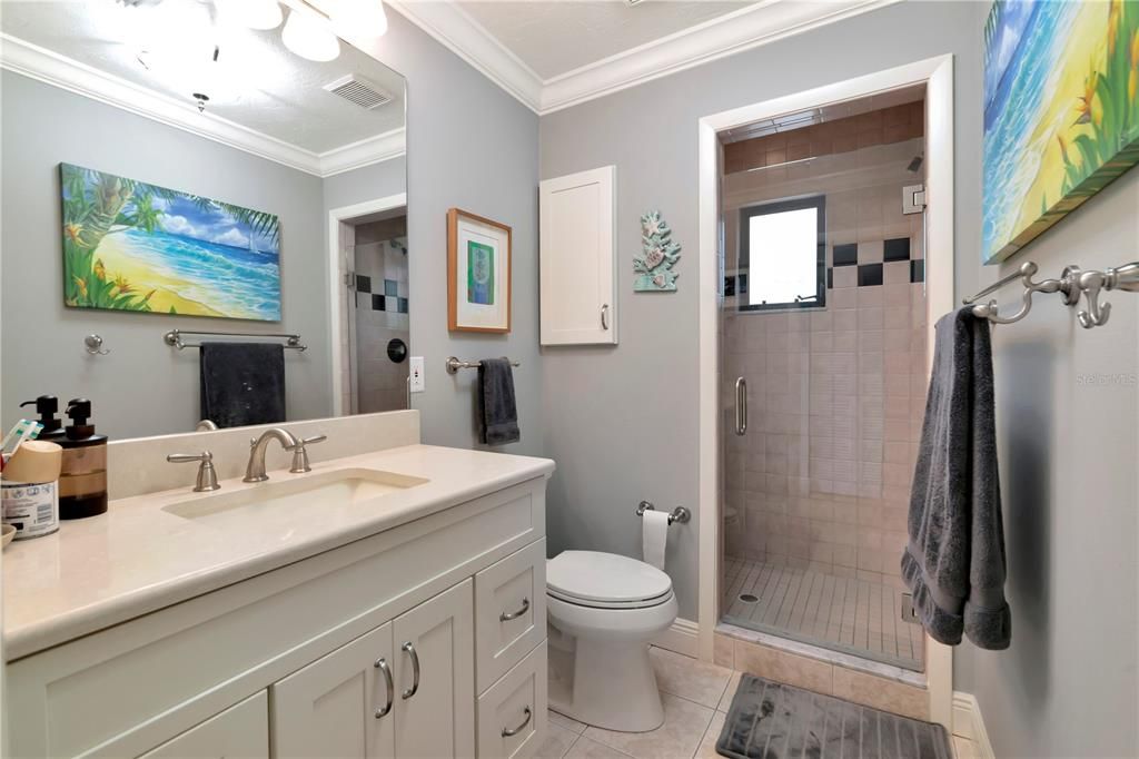 Bathroom, Glass Shower, Interior