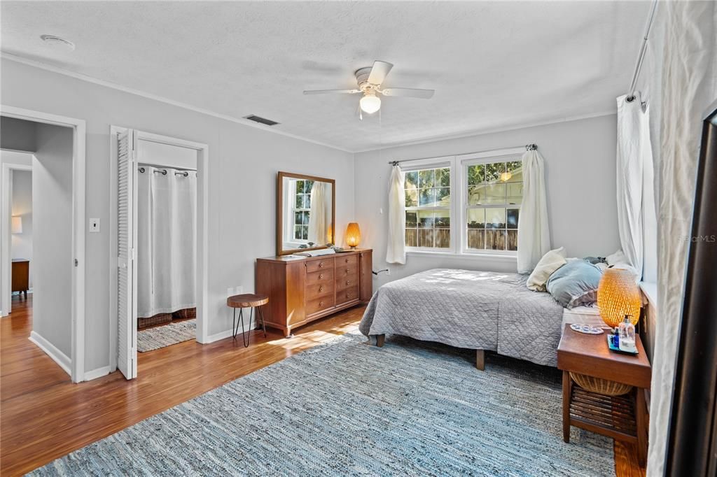 Bedroom, Interior, Wood Texture Flooring